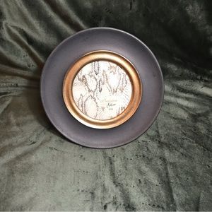 round photo frame parisian home warm glow 4" X 4" Gray & Gold 8”